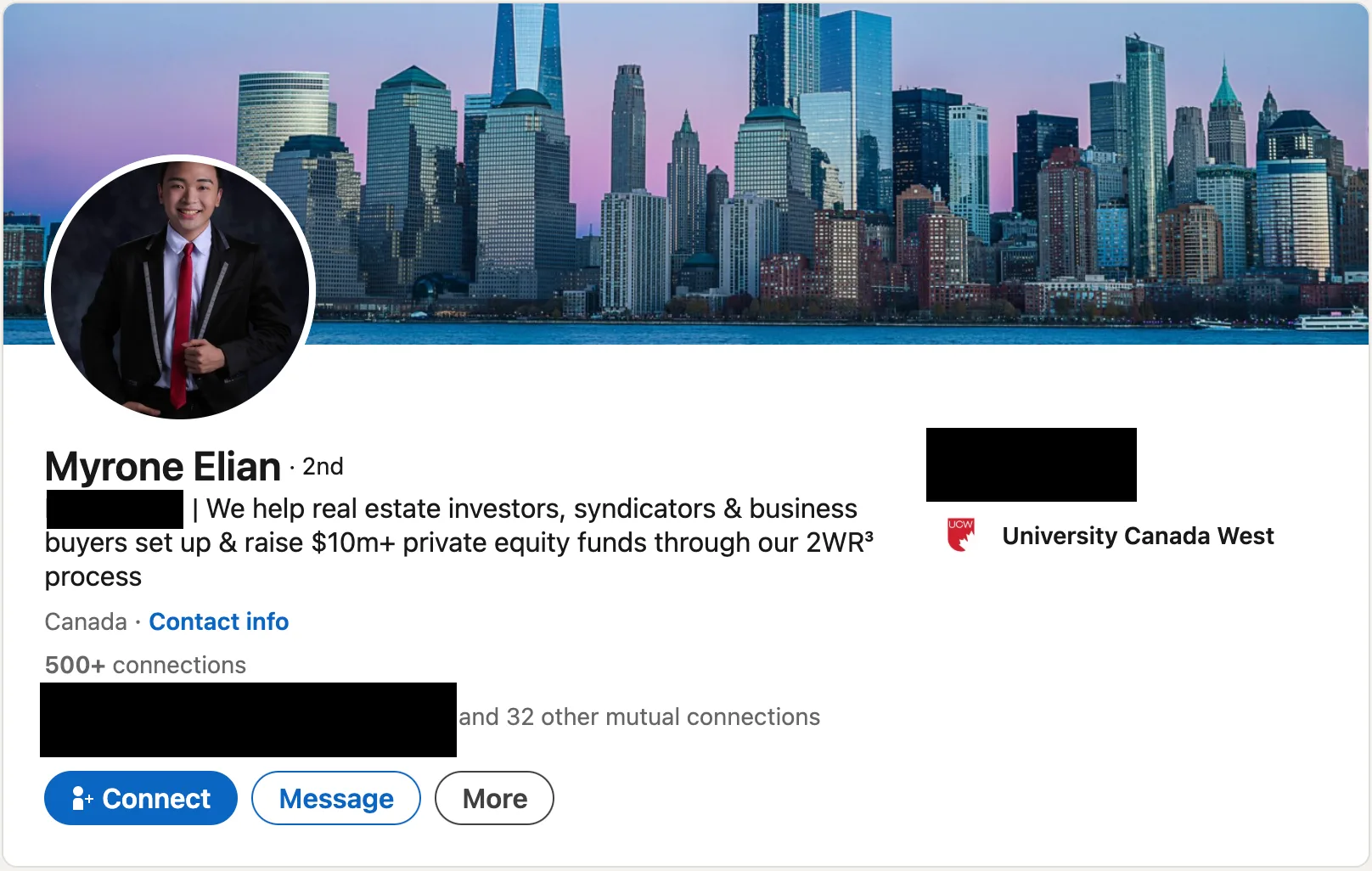 Sample client profile 3