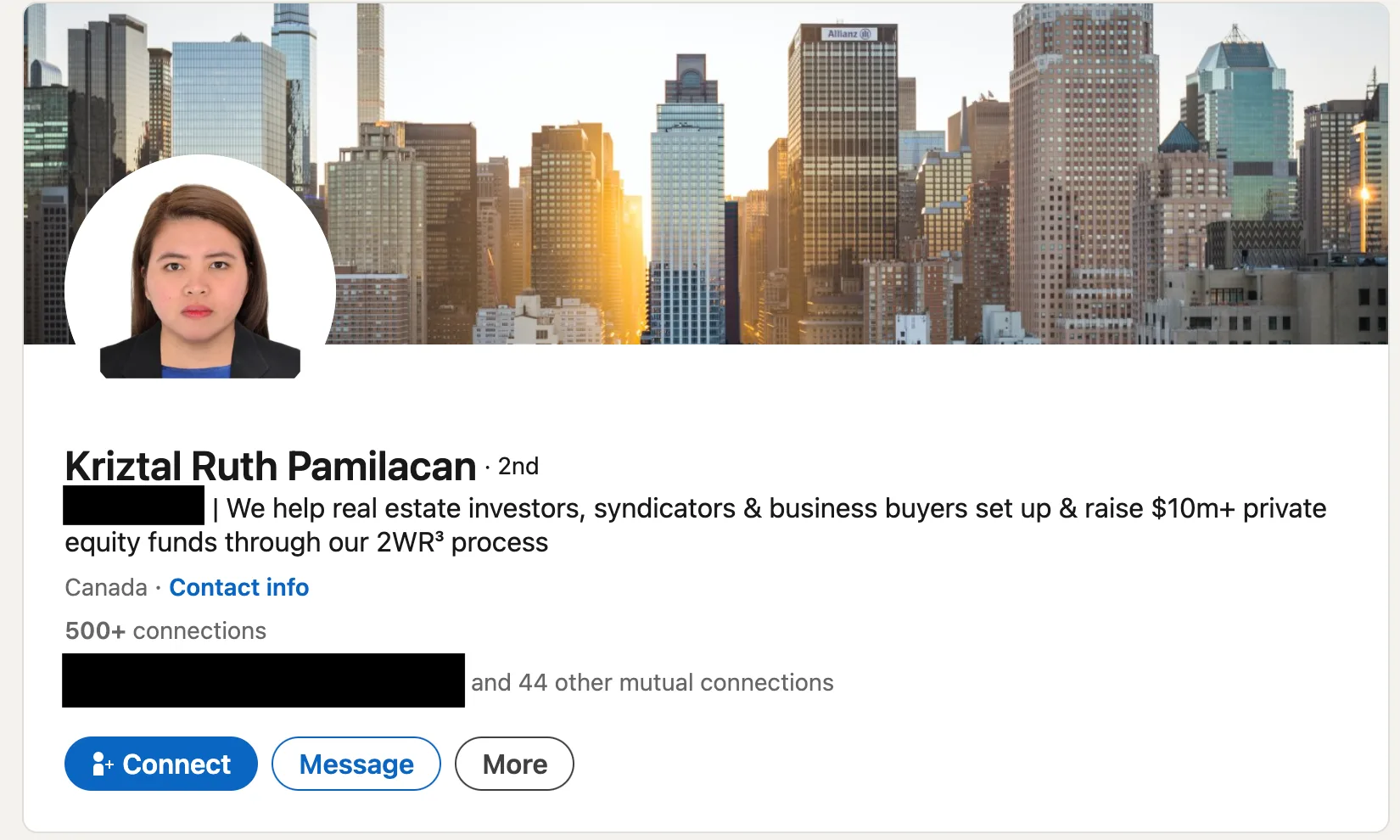 Sample client profile 4