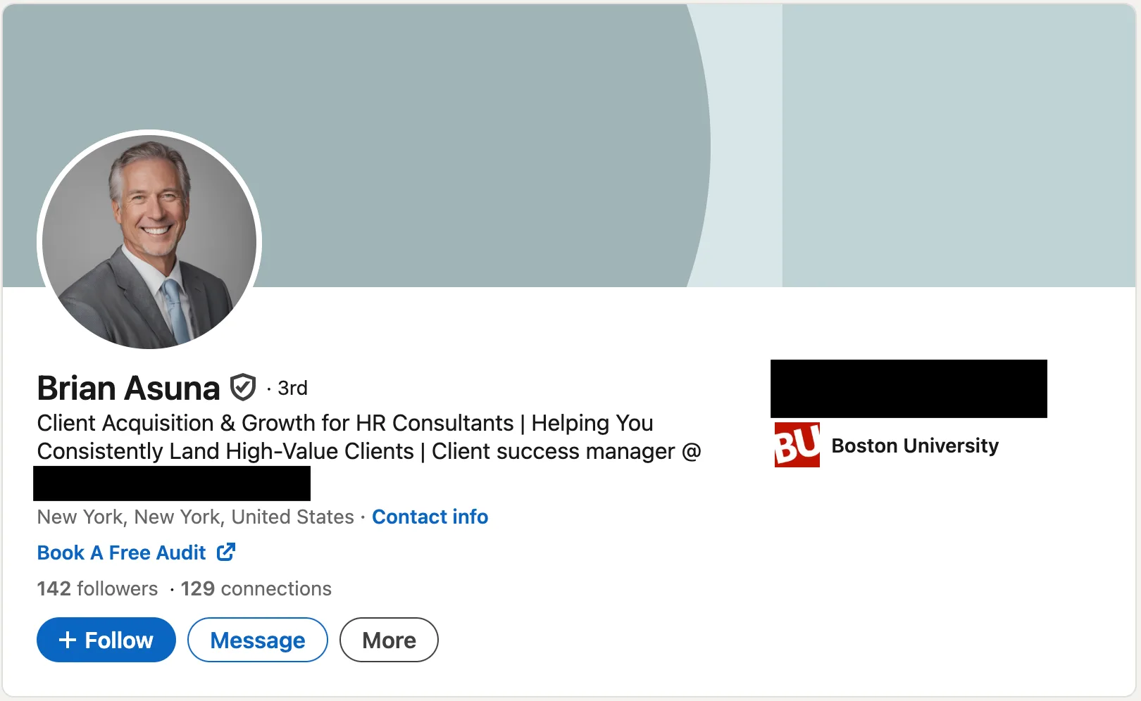 Sample client profile 5