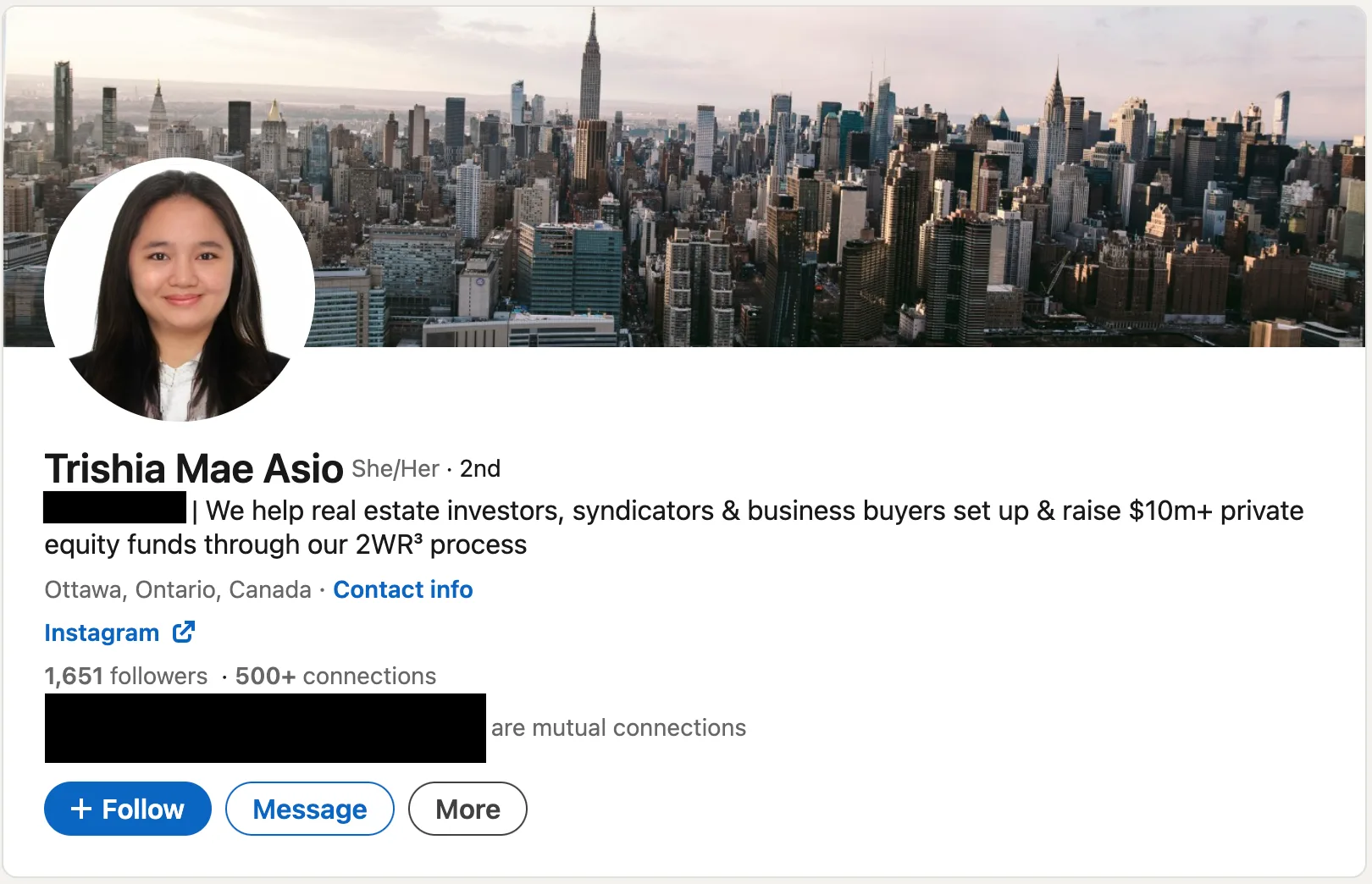 Sample client profile 6
